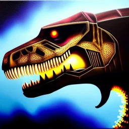 ultra detailed fullbody Portrait in oil on canvas of T-REX a Decepticon , extremely detailed digital painting,intrincate, extremely detailed face,crystal clear Big Glowing eyes, mystical colors , perfectly centered image, perfect composition, rim light, beautiful lighting, 8k, stunning scene,extremely sharp detail, finely tuned detail, ultra high definition raytracing, in the style of robert e howard and pablo oliveira and Ken Kelley and Ohrai Noriyoshi and Simon Bisley and tomzj1