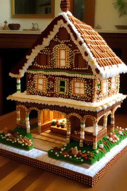 Gingerbread house inside
