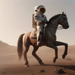 Riding horse astronaut mars unreal engine 5, octan render