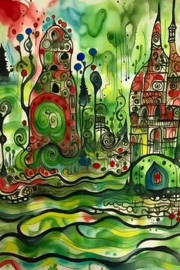 with nonlocality came the awareness that one is all there ever was or could be; Ink Wash; Hope Punk; Hundertwasser; Klee; Monet