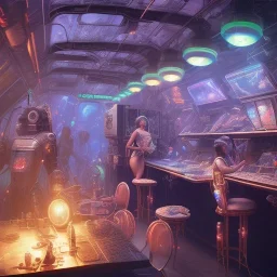 Cyberpunk caravan, ultra realistic, intricate details, ultra highly detailed, shiny, smooth, studio quality, octane render, Surrealism, Triadic colour scheme,glow-stick, ambient lighting,nightclub lighting, polaroid, 100mm, --ar 1:1 --v4