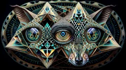 impossible octaedric jeweled paradox geometry impossible animal with many eyes