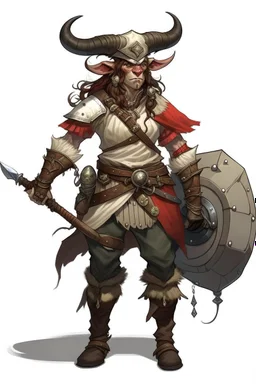 female shetland minotaur pirate fighter dnd