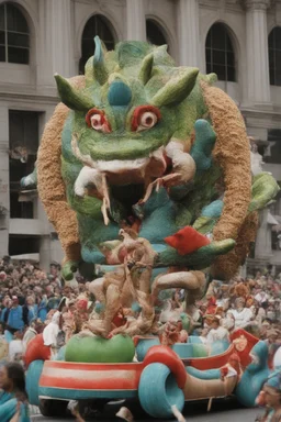 macy's day float of an axolatl