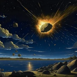 The moment of the meteorite impact 65 million years ago