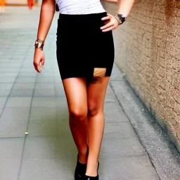 female hotty in a mini skirt