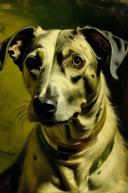 portret van een hond door van gohg