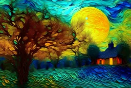 In the style of Van Gogh
