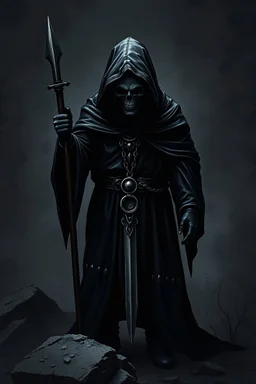 Black Hooded Human Cultist