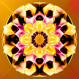 yellow kaleidoscope