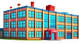 Factory building for party decoration.