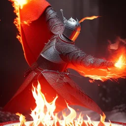 smooth hyper realistic, beautiful Japanese burning lava android battle with knight in crown, pale colors, dark cosmos background, extremely sharp detail, finely tuned detail, ultra high definition, 8 k, unreal engine 5, ultra sharp focus, accurate sword wings, positive smile, lot of details, fit within portrait, Ambiance winter, perfect composition, perfect hair, perfect hands, finger up gestures