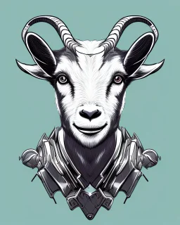 I want a goat head in vector