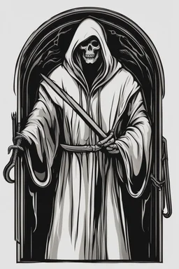 Very simple Logo representing the grim reaper