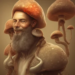 portrait homme champignons hallucinations