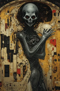 Ghost in the machine; a terrifyingly beautiful admixture of Giger and Klimt