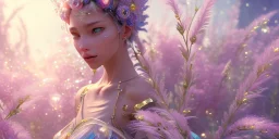 crystal subtle flower in a galactic ambiance beautiful fairy, transparent, delicate colors, in the foreground, full of details, smooth，soft light atmosphere, light effect，vaporwave colorful, concept art, smooth, extremely sharp detail, finely tuned detail, ultra high definition, 8 k, unreal engine 5, ultra sharp focus