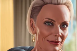 Hyperrealistisch mit Brigitte Nielsens Frisur