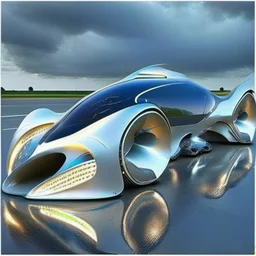 futuristic car which is very aerodynamic