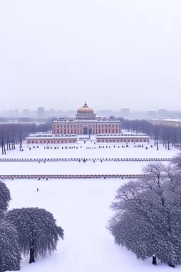 delhi in snowfall