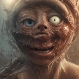 screaming face inside pupil of eye, realistic, intricate, 8k resolution, high-quality, fine-detail, digital art, detailed matte, volumetric lighting, dynamic lighting, photorealistic