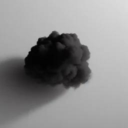 a tiny a puff of vapour, monochrome, minimalist photography, hyper realistic, octane render