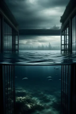 Behind the sea is a city where the windows are open to the manifestation