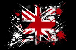 england flag proud english icons design style of pollock