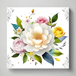 wedding flowers to print on blank surface