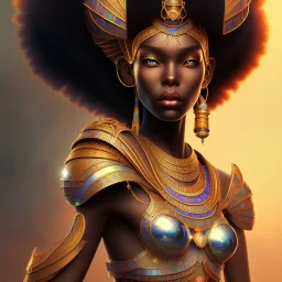 sango fantasy, fantasy magic, intricate, sharp focus, illustration, highly detailed, digital painting, concept art, matte, masterpiece head sexy view black African beauty black afro hair earth lady Golden falcon head Egyptian princess