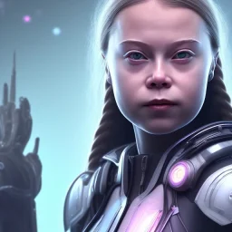  Greta Thunberg cyberpunk, head, women, portrai, tron sketch of a girl on lined paperA beautiful one nude body of a make up smiling woman blond long hair, alone, high key lighting, volumetric light high details with white stripes and blue eye, smiling with plump pink lips, flowers around, unreal engine petit prince belle fine, profil de trois quart, grand front cosmique, peau bleu cristalline, yeux bleu, perle sur le front long cheveux blond et rose etoilé, cristaux sur le corps, collier de gra