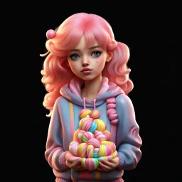 candy girl teenager, 3d,