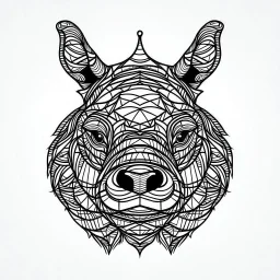 Rhinoceros, mandala, minimal lines, cartoon, white back ground color, real style, realistic, minimalistic, minimal black line art, line art, crisp line art, unique coloring sheet, outlined, outline, crisp, crisp line edges, illustration, thin lines, crisp clear lines, line art, clean line art, unique, 8k, amazing, masterpiece, no colors, no dark color, no black color, avoid thick black, minimalistic line edges, pure white back ground, image character full fit to page,