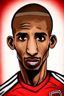 Talisca Brazilian football player cartoon 2d