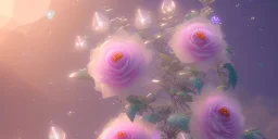 crystal subtle flower in a galactic ambiance beautiful fairy, transparent, delicate colors, in the foreground, full of details, smooth，soft light atmosphere, light effect，vaporwave colorful, concept art, smooth, extremely sharp detail, finely tuned detail, ultra high definition, 8 k, unreal engine 5, ultra sharp focus