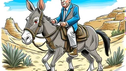 نتنياهو راكب حمار