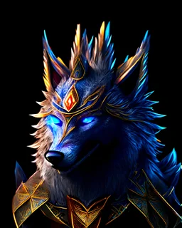 Digital art wolf anthropomorphic