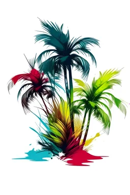 Ilustração palma mão colorida