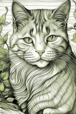 Portrait of a cat by Van Gogh