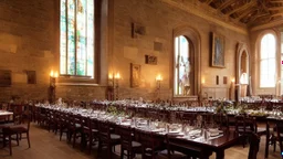 the table in the great hall