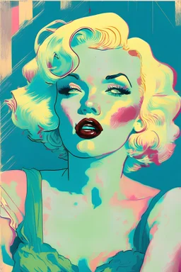 marilyn monroe in a style of Hope Gangloff