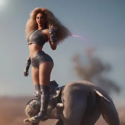 beyonce riding a rocket