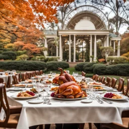 Thanksgiving dinner at the Botanical Gardens