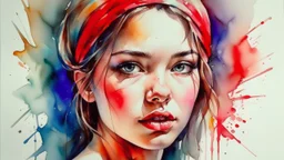 watercolor painting by MICHAL JASIEWICZ