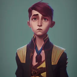 Portrait of a sweet sorcerer kid by Nick Harris