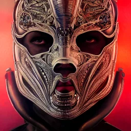 Very very very very highly detailed epic photo of face with venetian mask, intricate, dystopian, sci-fi, extremely detailed, digital painting, artstation, concept art, smooth, sharp focus, illustration, intimidating lighting, incredible art by Vincent di Fate