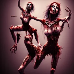 Zombie woman dancer