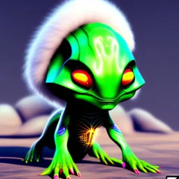 Unique adorable alien species