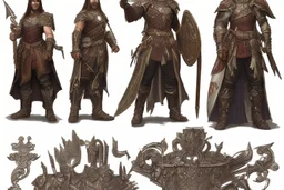 create character design model sheet representations often showcased intricate details and ornate designs. The armor and weapons they wore were adorned with elaborate engravings, gems, and motifs inspired by nature, animals, or mythological symbols mythology and epic tales.