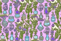 ENGLISH POPART LAVENDER theme PATTERN